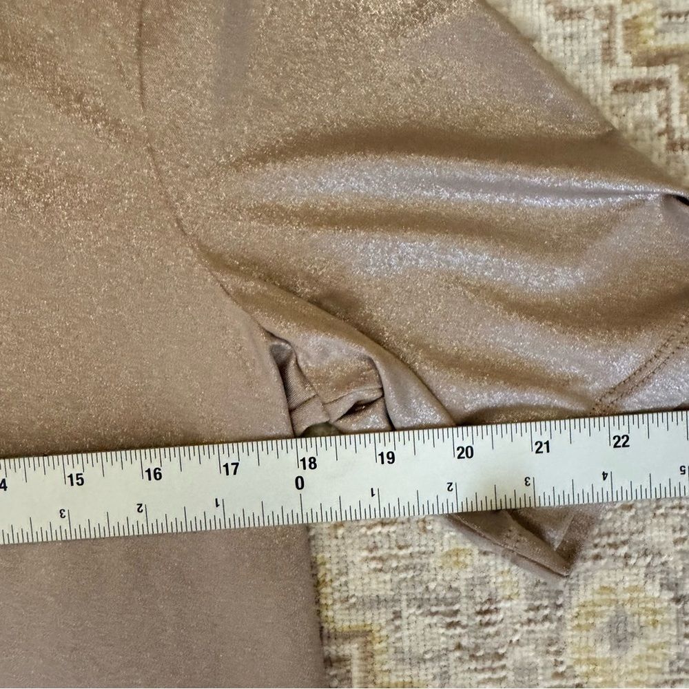 NWT - Calvin Klein Shimmering Taupe Blouse - Picture 7 of 8